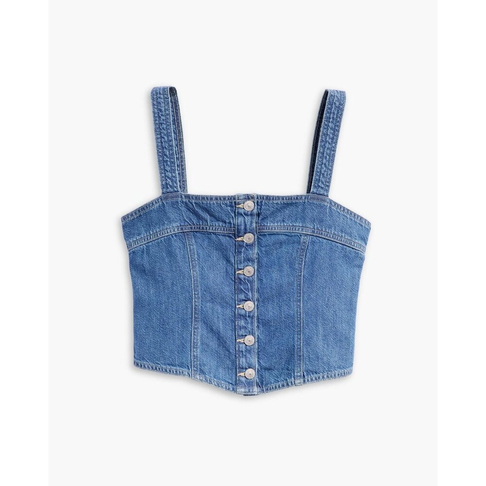 Levis Drea Denim Tank Top M - Picture 2 of 4